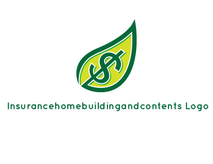 dollar in leaf logo