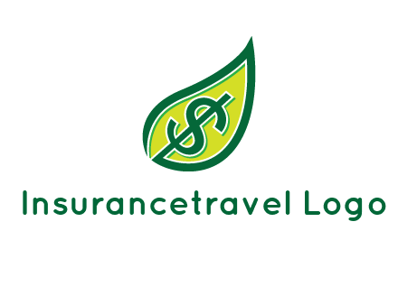 dollar in leaf logo