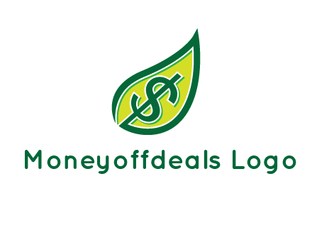 dollar in leaf logo