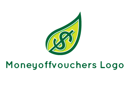 dollar in leaf logo