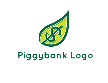 dollar in leaf logo