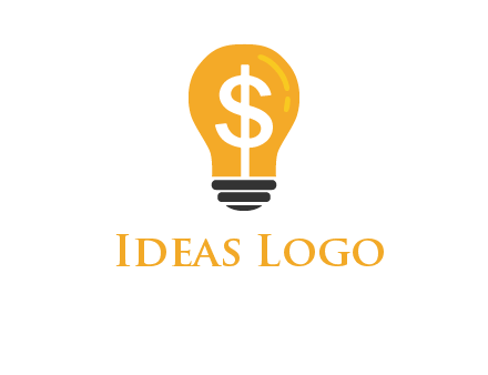 dollar in bulb logo