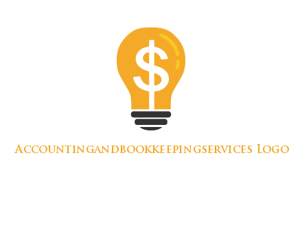 dollar in bulb logo