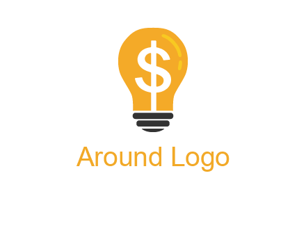 dollar in bulb logo