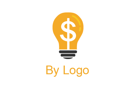 dollar in bulb logo