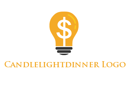 dollar in bulb logo