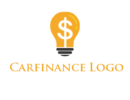 dollar in bulb logo