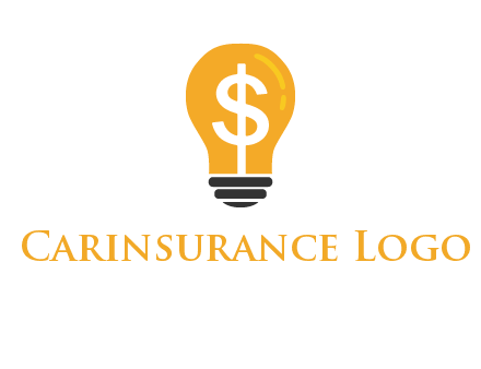 dollar in bulb logo