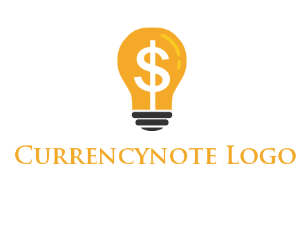 dollar in bulb logo