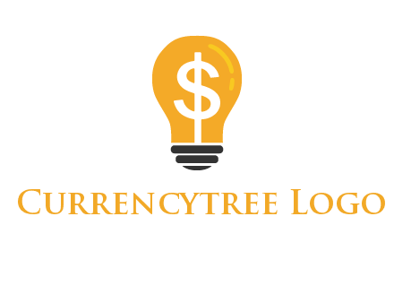 dollar in bulb logo