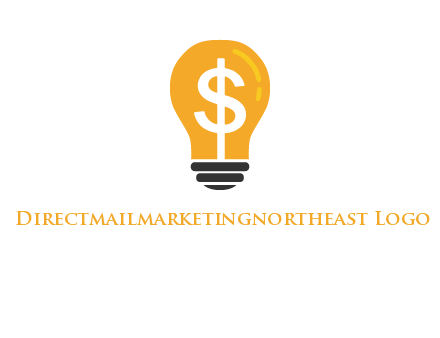 dollar in bulb logo