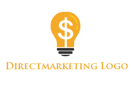 dollar in bulb logo