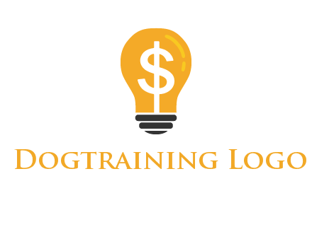 dollar in bulb logo
