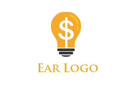 dollar in bulb logo
