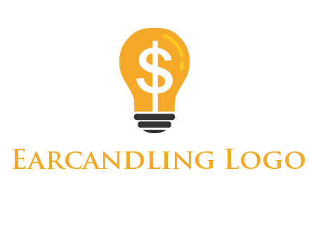 dollar in bulb logo