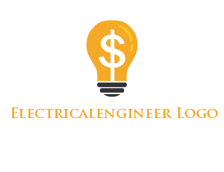 dollar in bulb logo