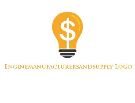 dollar in bulb logo