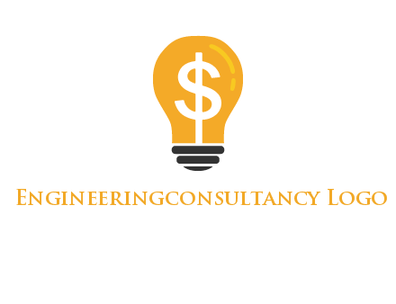 dollar in bulb logo