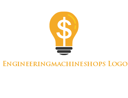 dollar in bulb logo