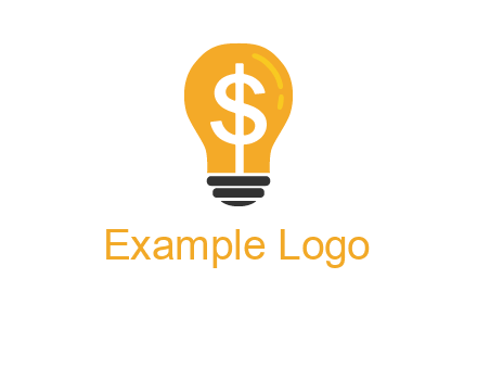 dollar in bulb logo