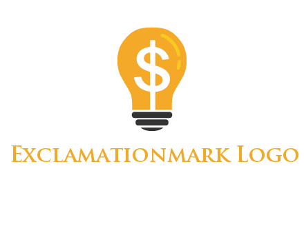 dollar in bulb logo
