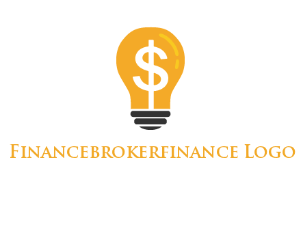 dollar in bulb logo