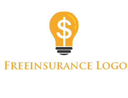 dollar in bulb logo