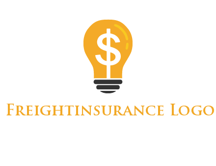dollar in bulb logo