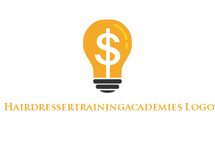 dollar in bulb logo