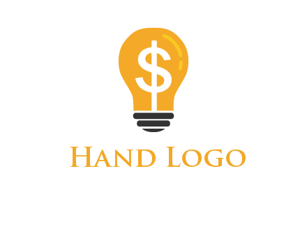 dollar in bulb logo
