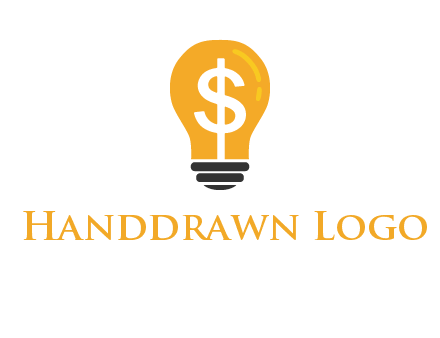 dollar in bulb logo