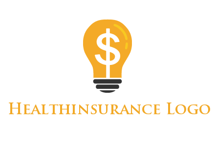 dollar in bulb logo