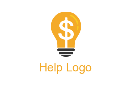 dollar in bulb logo