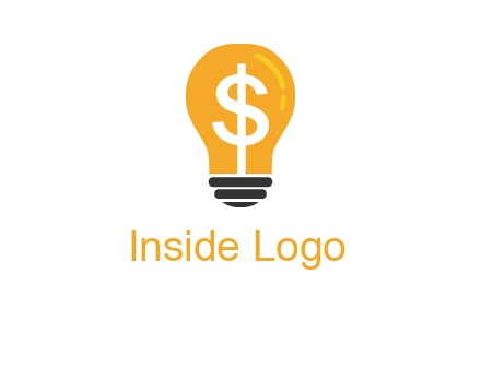 dollar in bulb logo