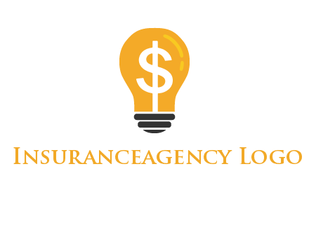 dollar in bulb logo