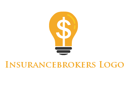 dollar in bulb logo