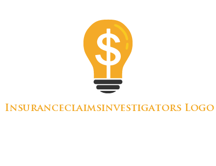 dollar in bulb logo