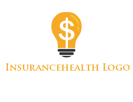dollar in bulb logo
