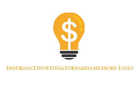 dollar in bulb logo