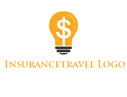 dollar in bulb logo