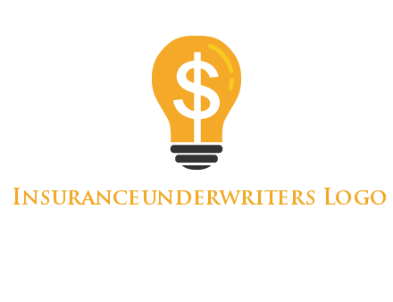 dollar in bulb logo