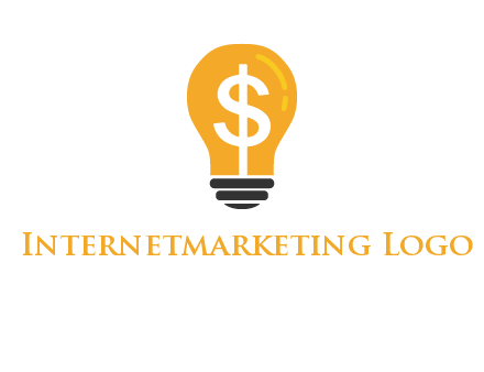 dollar in bulb logo