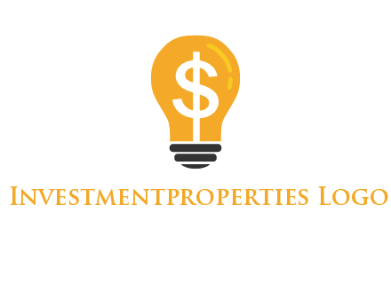 dollar in bulb logo