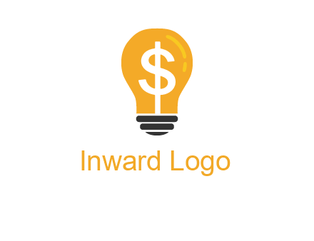 dollar in bulb logo