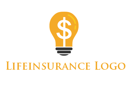 dollar in bulb logo
