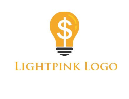 dollar in bulb logo