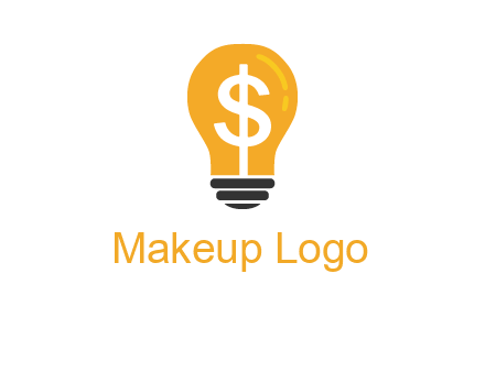 dollar in bulb logo