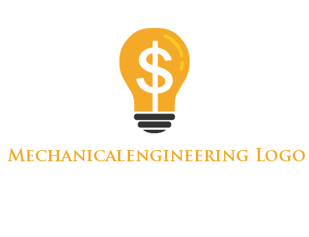 dollar in bulb logo