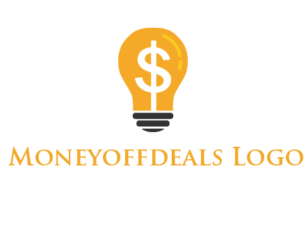 dollar in bulb logo
