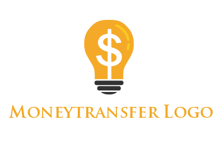 dollar in bulb logo